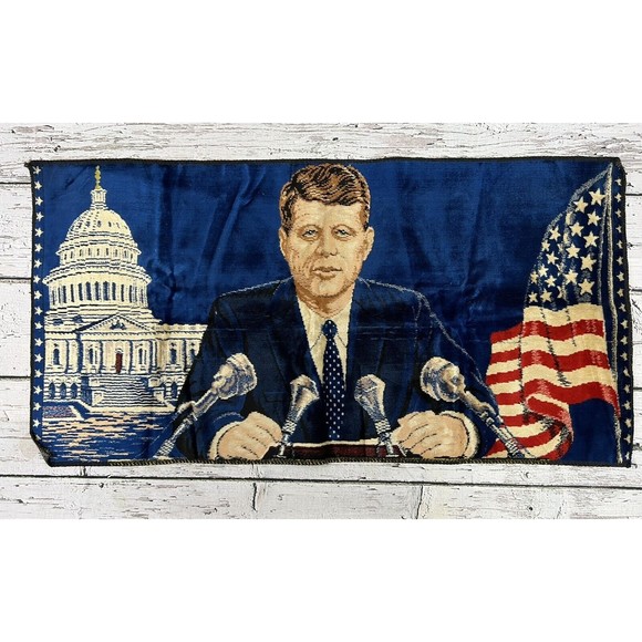 No Brand Wall Decor Vintage 96s John F Kennedy Tapestry Wall Rug